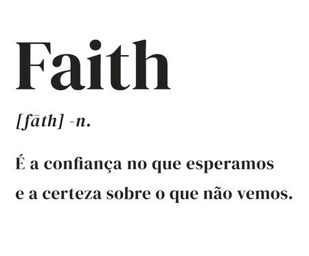 Poster Frase Faith