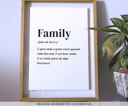 Poster Frase Family | Westwing