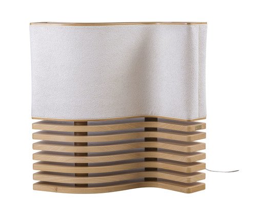 Abajur Copã com Cúpula em Linho Bivolt - Natural, Natural | WestwingNow