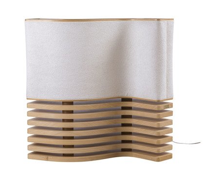 Abajur Copã com Cúpula em Linho Bivolt - Natural | Westwing