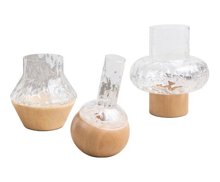 Vaso Fusion Trapézio Martelado - Natural | Westwing