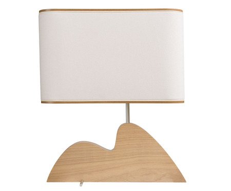 Abajur Pão de Açúcar com Cúpula em Linho Bivolt - Natural | Westwing