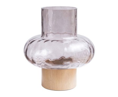 Vaso Fusion Onion Fumê Martelado - Natural | Westwing