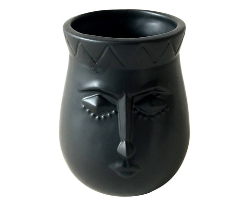 Vaso em Cerâmica Joana - Preto, Preto | WestwingNow