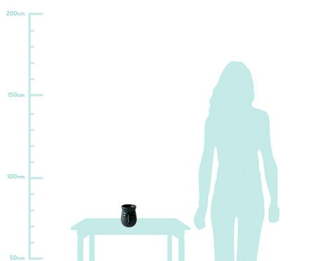 Vaso em Cerâmica Joana - Preto | Westwing