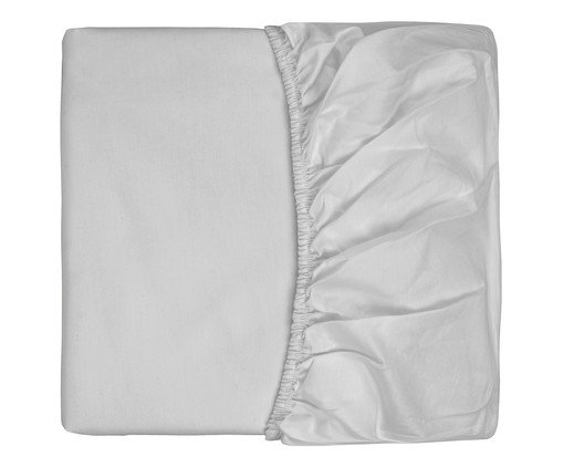 inativo_Lençol Inferior Acetinado Germain Prateado 300 Fios, multicolor | WestwingNow