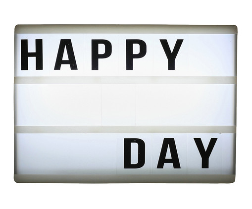 Luminária de Mesa Led Happy Day, Branco | WestwingNow