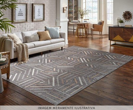 Passadeira Malawi Multicolor com Linhas Abstratas Cinza | Westwing