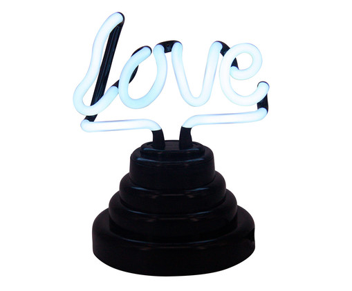 Luminária em Led Love, Preto | WestwingNow