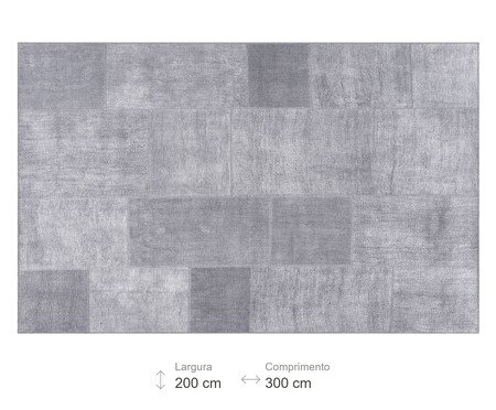 Tapete Burma Debrum Prateado - 200X300cm | Westwing