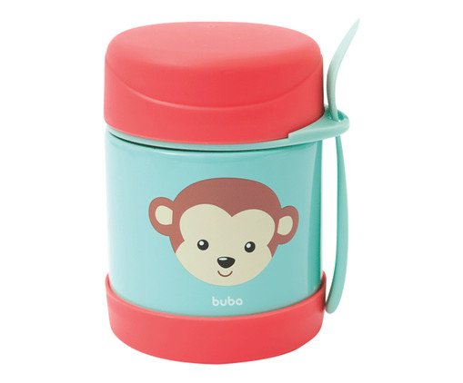 Pote Térmico Animal Fun Macaco, multicolor | WestwingNow