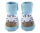 Meias Antiderrapantes com Chocalho Zebrinha Azul, multicolor | WestwingNow