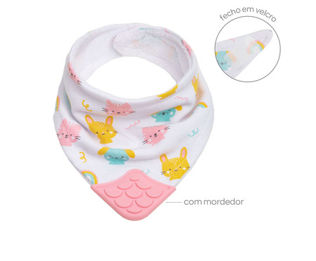 Bandana com Mordedor Happy Friends Colorido | Westwing