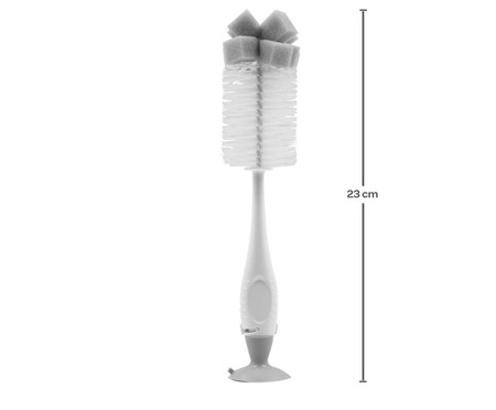 Escova para Mamadeira com Ventosa Cinza | WestwingNow