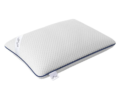 Travesseiro Utopia Fiber Memory Foam Branco e Azul | WestwingNow