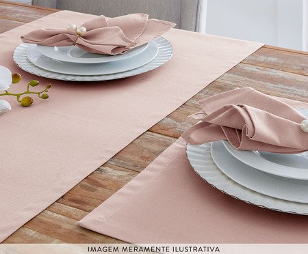 Jogo de Guardanapos Panamá Rosê | Westwing