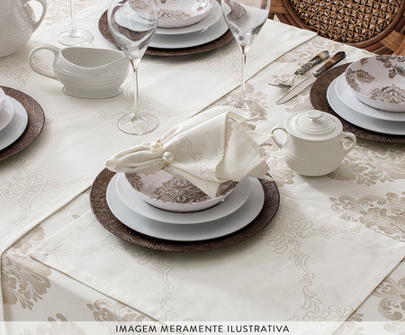 Jogo de Guardanapos Panamá Damask Off White | WestwingNow