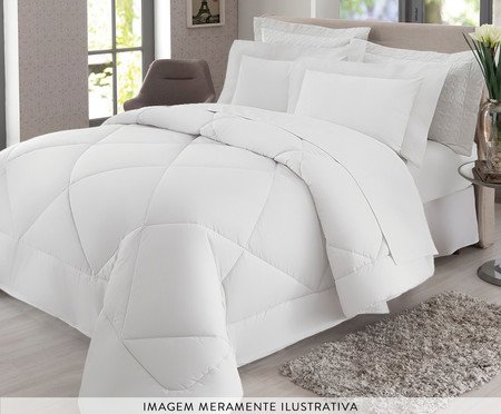 inativo_Lençol Inferior Acetinado Versailles Branco 300 Fios - Queen Size | Westwing