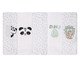 Jogo de Fraldas Soft com Bainha Papi Friends Verde e Cinza, multicolor | WestwingNow