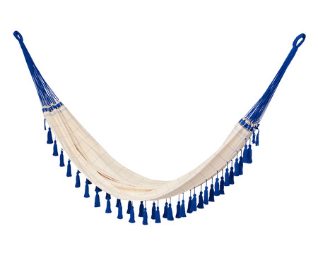 Rede para Casal com Tassel Mar Azul