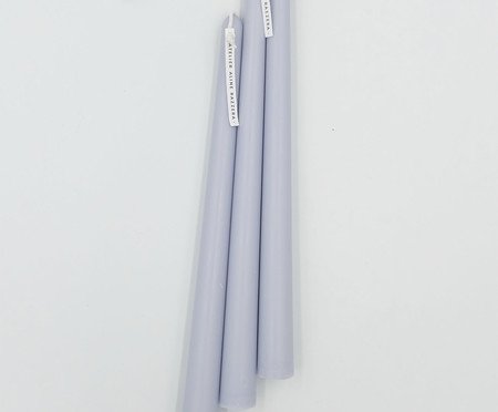 Velas para Castiçal Azul Claro - 3 peças | Westwing