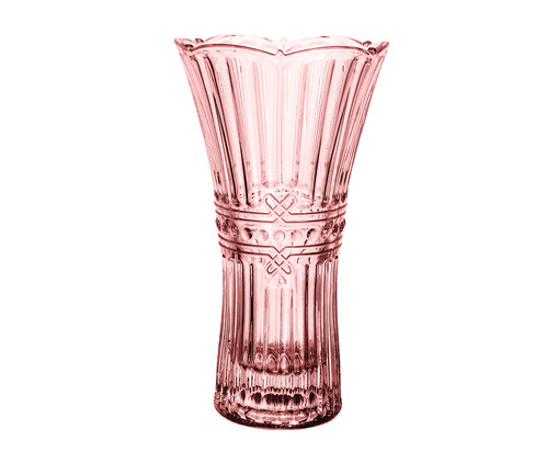 Vaso Floreiro em Cristal Fratello Rosa, Rosa | WestwingNow