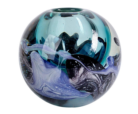 Vaso Murano Espiral Azul Turquesa | Westwing