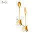 Jogo de Talheres para Servir em Inox Romantique Dourado, Dourado | WestwingNow