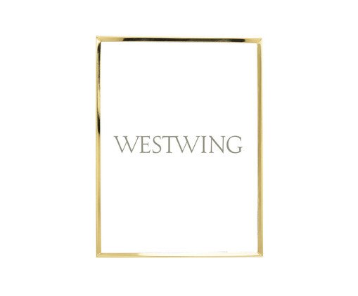 Porta-Retrato em Inox Classic Dourado, Dourado | WestwingNow