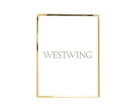 Porta-Retrato em Inox Classic Dourado | Westwing