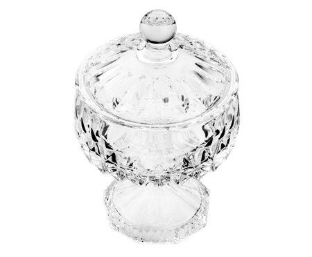 Pote Decorativo em Cristal Louise Transparente | Westwing