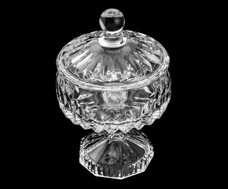 Pote Decorativo em Cristal Louise Transparente | Westwing