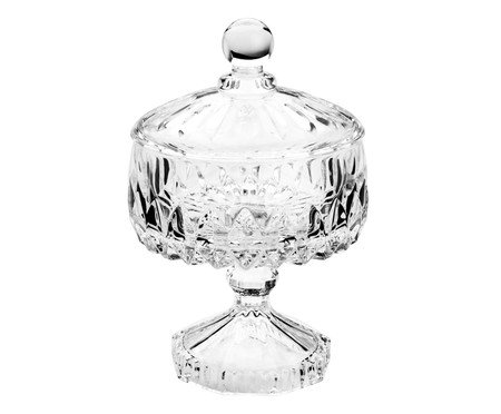 Pote Decorativo em Cristal Louise Transparente | Westwing