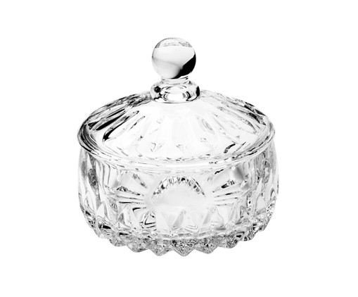 Pote Decorativo em Cristal Louise Transparente, Transparente | WestwingNow