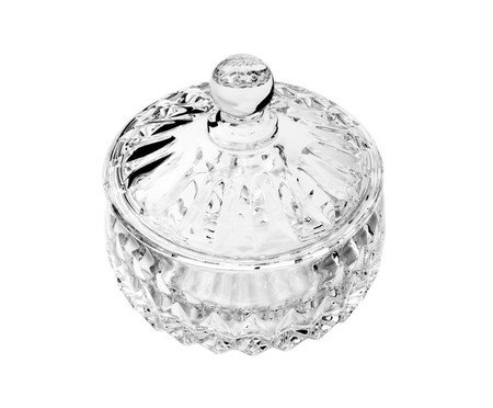 Pote Decorativo em Cristal Louise Transparente | Westwing