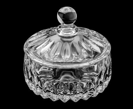Pote Decorativo em Cristal Louise Transparente | Westwing