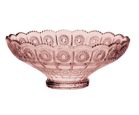 Centro de Mesa em Cristal Versailles Rosa | Westwing