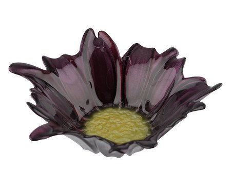 Centro de Mesa Mazzo Roxo e Amarelo