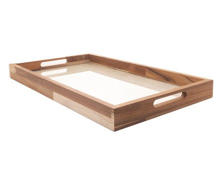 Bandeja e Fundo Teca Craft | Westwing