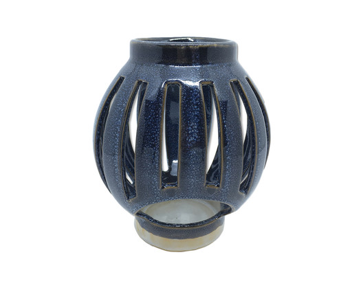 Lanterna em Cerâmica Mirela - Azul, Azul | WestwingNow