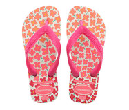 Havaianas Kids Flores Branco e Rosa | WestwingNow