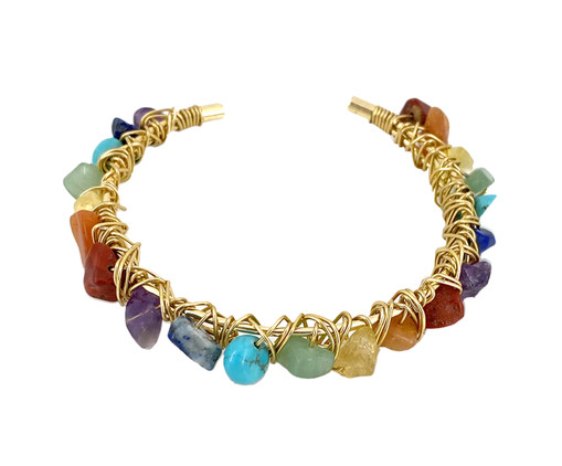 Pulseira Chakra Dourado, Colorido | WestwingNow