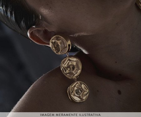 Brinco Moneda Banhado a Ouro | Westwing