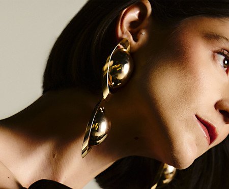 Brinco Enriqueta Banhado a Ouro | Westwing