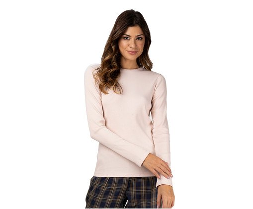 Camiseta Manga Longa Almond, Off White | WestwingNow