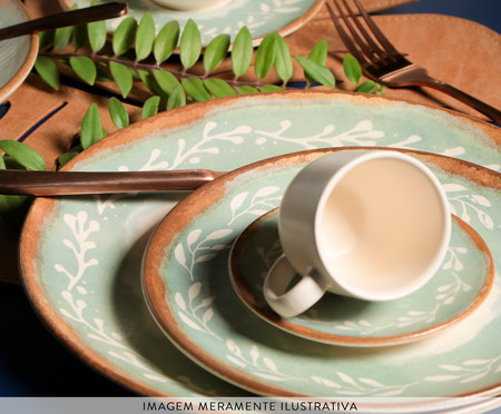 Jogo de Xícaras para Chá em Cerâmica Coup Mediterrâneo - 06 Pessoas | WestwingNow