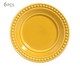 Jogo de Pratos para Sobremesa Atenas Mostarda - 06 Pessoas, Amarelo | WestwingNow