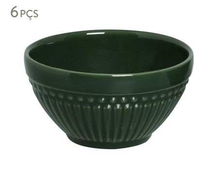 Jogo de Bowls em Cerâmica Roma Botânico - Verde