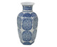 Vaso em Porcelana Jael - Azul e Branco, Branco, Azul | WestwingNow
