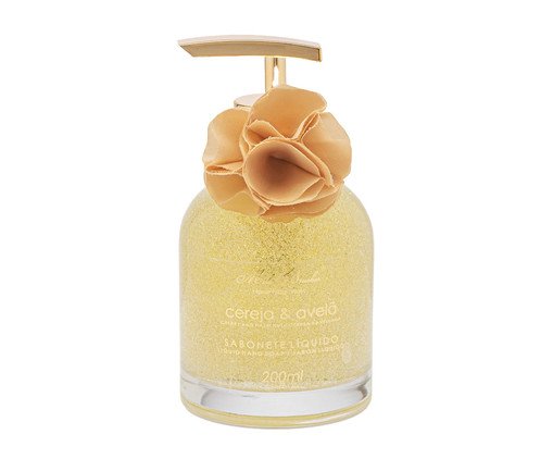 Sabonete Luxo Cereja e Avelã com Glitter Dourado - 200ml, Colorido | WestwingNow